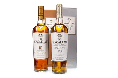 Lot 338 - MACALLAN 10 YEARS OLD AND FINE OAK 10 YEARS OLD
