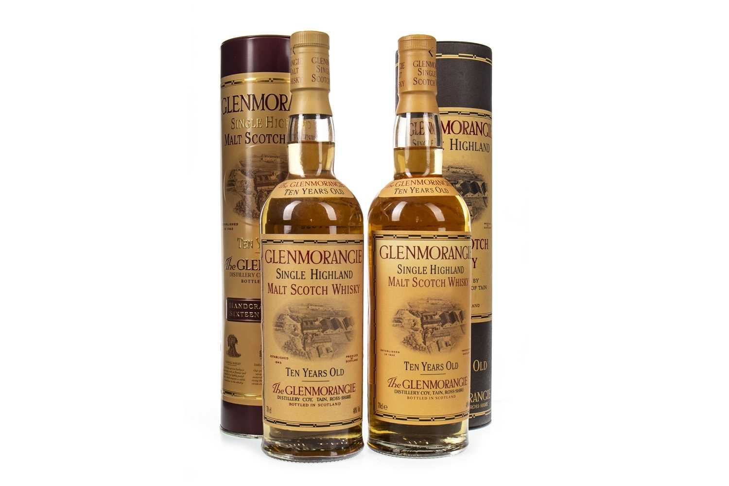 Lot 339 - TWO BOTTLES OF GLENMORANGIE 10 YEARS OLD
