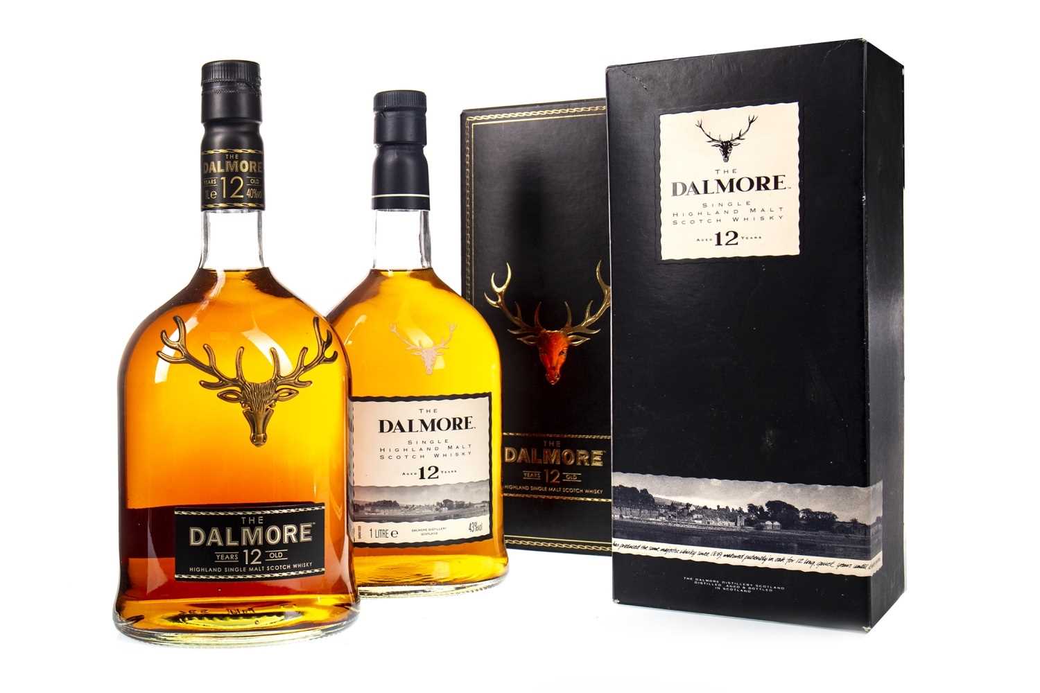 Lot 346 - TWO LITRE BOTTLES OF DALMORE 12 TEARS OLD