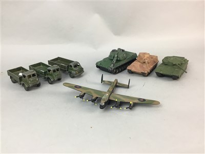 Lot 357 - A COLLECTION OF DIECAST MILITARY VEHICLES AND OTHER DIECAST VEHICLES