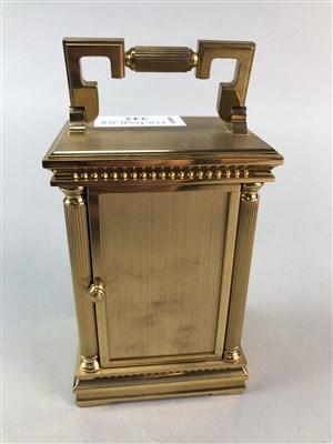 Lot 342 - A REPRODUCTION CARRIAGE CLOCK