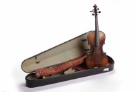 Lot 33 - NINETEENTH CENTURY GERMAN VIOLIN unsigned, the...