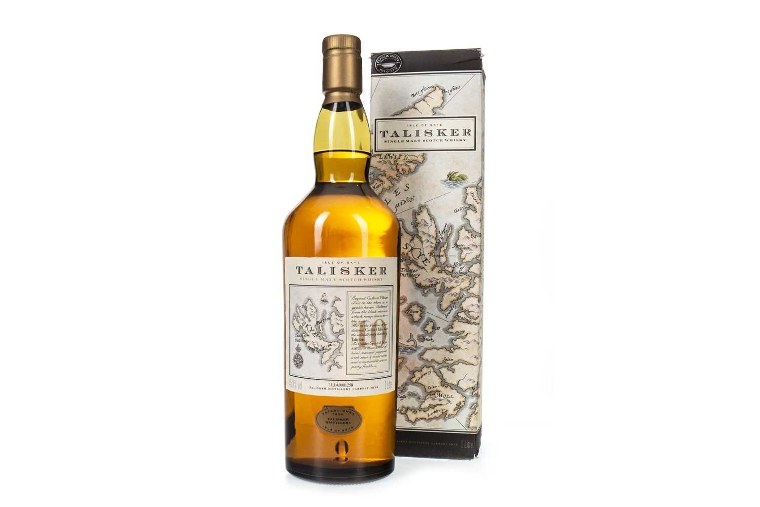 Lot 2 - TALISKER 10 YEARS OLD MAP LABEL - ONE LITRE