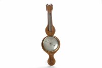 Lot 37 - NINETEENTH CENTURY MAHOGANY WHEEL BAROMETER...