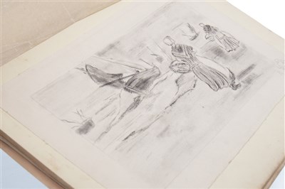 Lot 1673 - AN EARLY 20TH CENTURY SKETCH ALBUM