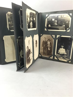 Lot 173 - A LOT OF TWO ALBUMS OF POSTCARDS AND PHOTOGRAPHS
