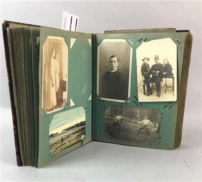 Lot 173 - A LOT OF TWO ALBUMS OF POSTCARDS AND PHOTOGRAPHS