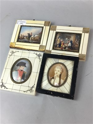 Lot 175 - A LOT OF FOUR PAINTED MINIATURES