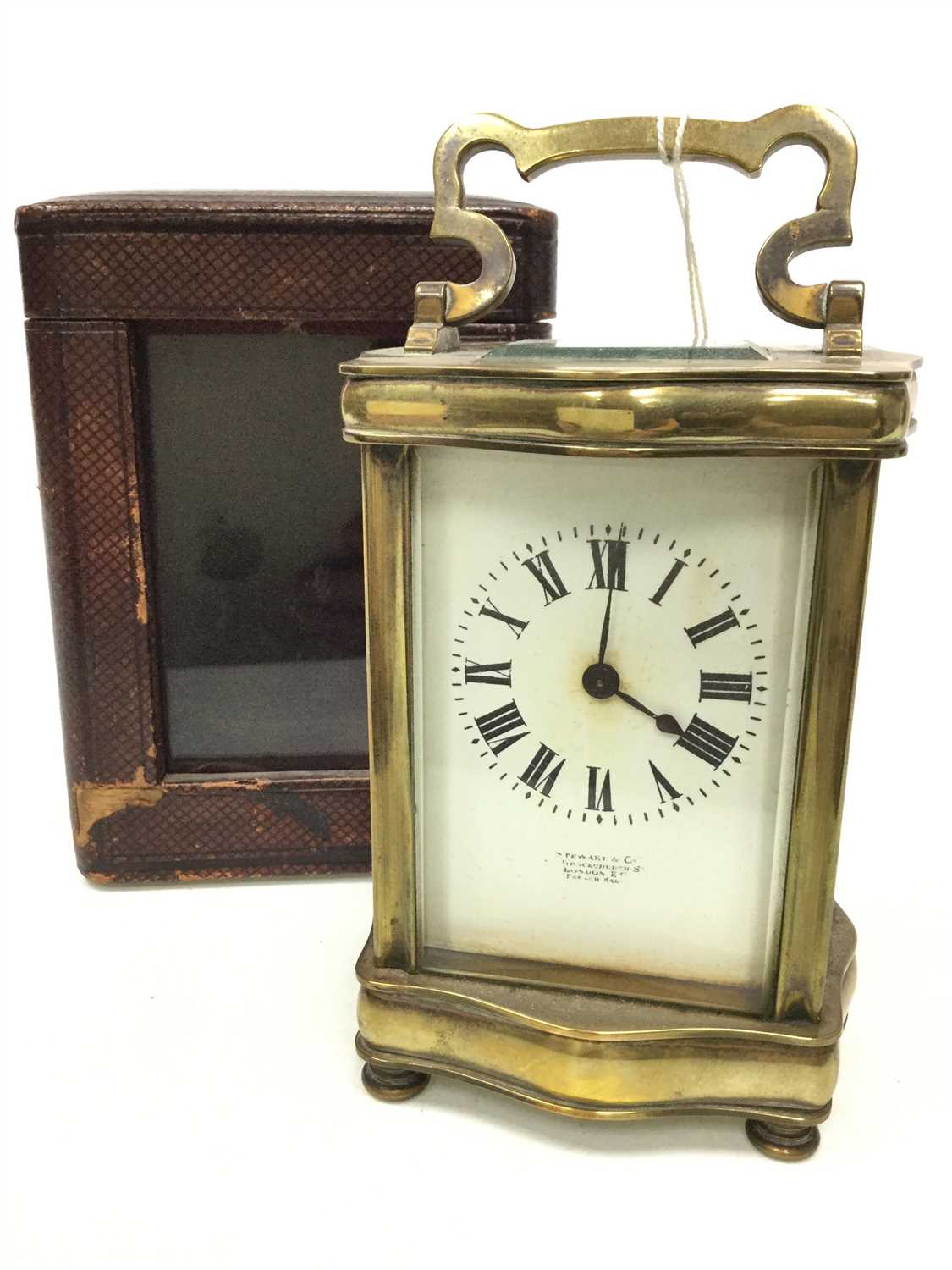 Lot 1445 - AN EARLY 20TH CENTURY CARRIAGE CLOCK