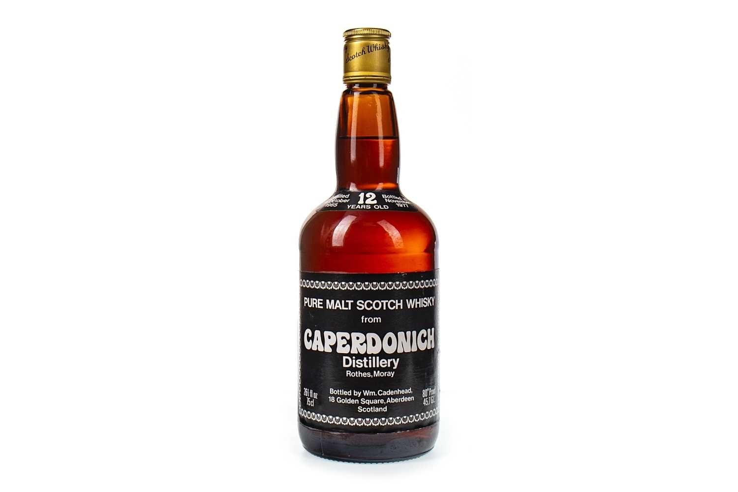 Lot 35 - CAPERDONICH 1965 CADENHEAD'S 12 YEARS OLD