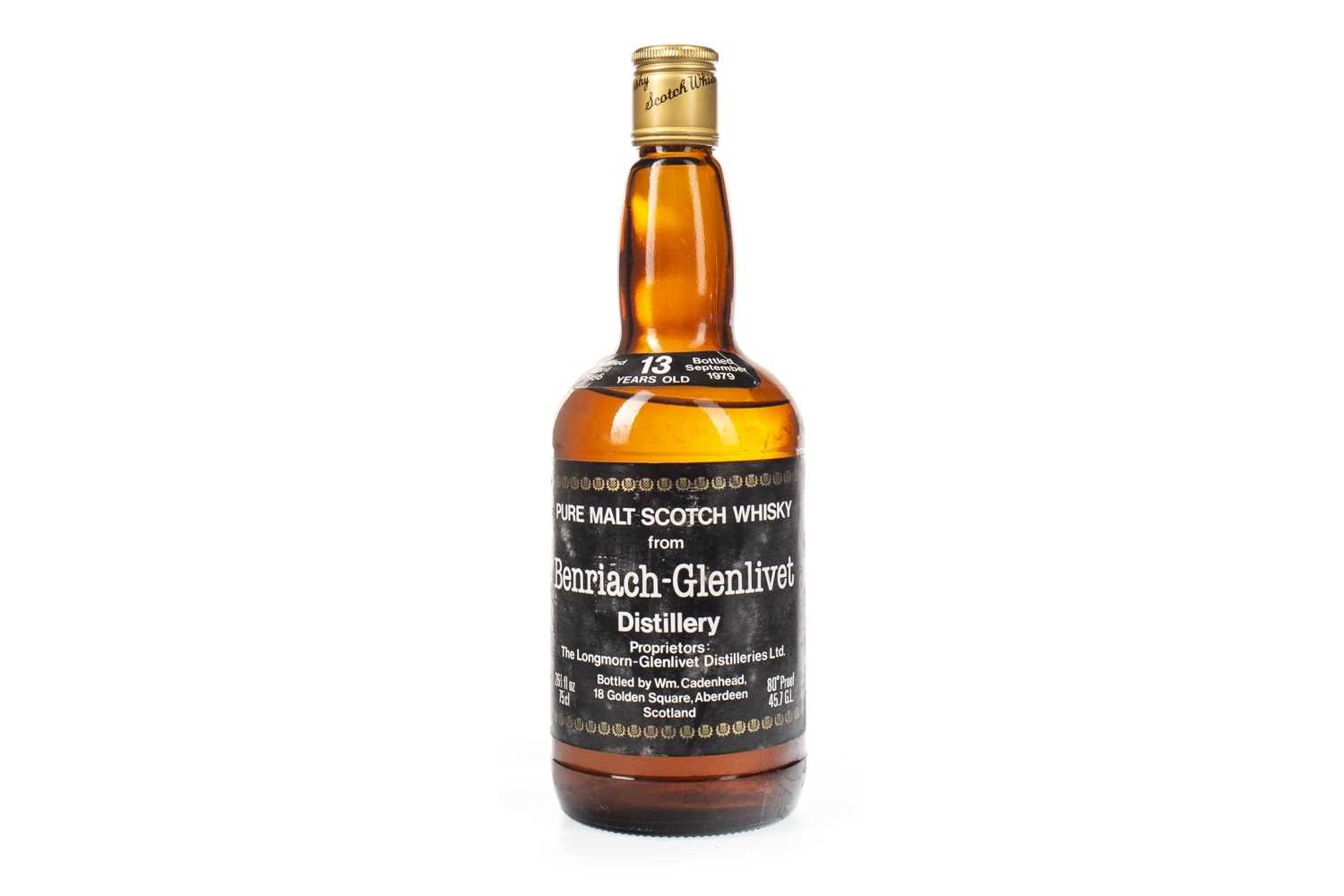 Lot 52 - BENRIACH 1966 CADENHEAD'S 13 YEAR OLD - LOW FILL
