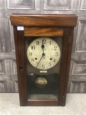 Lot 1447 - AN EARLY 20TH CENTURY SYNCHROMATIC TIME SYSTEMS WALL CLOCK
