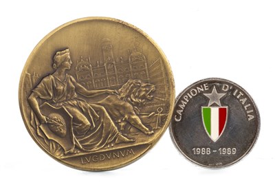 Lot 1962 - A CAMPIONE D'ITALIA 1988-89 ENAMELLED MEDAL AND ANOTHER