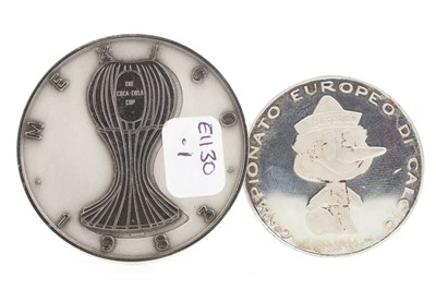 Lot 1963 - REFEREE BRIAN MCGINLAY - HIS UEFA EUROPEAN CHAMPIONSHIP 1980 MEDAL AND TWO OTHERS