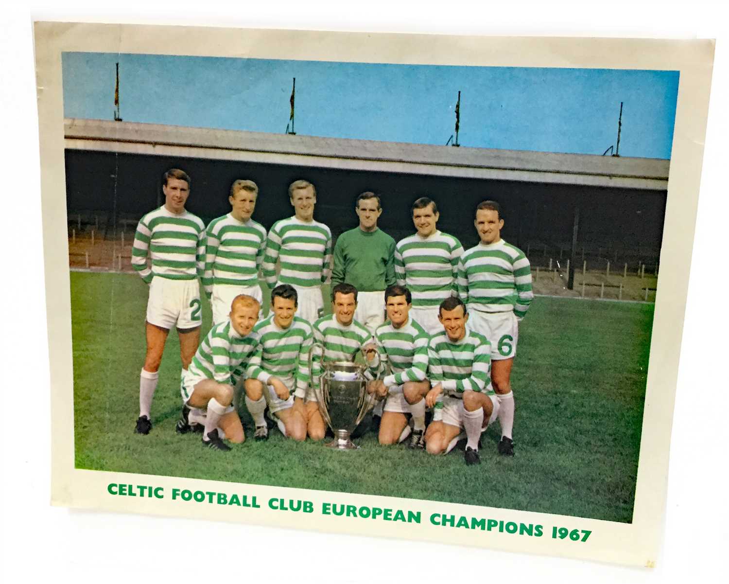 Lot 1924 - A SIGNED CELTIC F.C. EUROPEAN CHAMPIONS 1967 TEAM PHOTOGRAPH