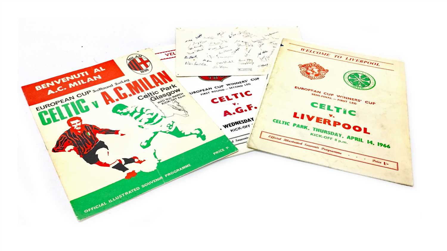 Lot 1967 - A LOT OF CELTIC MATCHDAY PROGRAMMES
