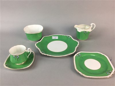 Lot 417 - A HEATHCOTE TEA SERVICE OF ART DECO DESIGN