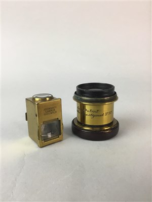 Lot 418 - A GOERZ  ANASTIGMAT LENS AND AN ADAMS VIEWFINDER