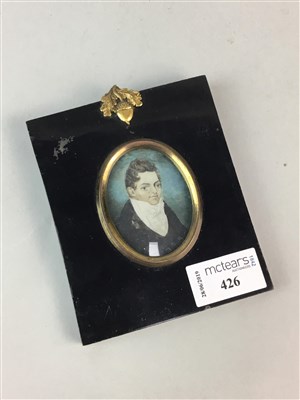 Lot 426 - A MINIATURE REGENCY PORTRAIT