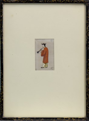 Lot 1103 - A LOT OF THREE CHINESE SCHOOL WATERCOLOUR PAINTINGS