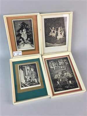 Lot 324 - A LOT OF MARJORIE ALTER CAHN ETCHINGS
