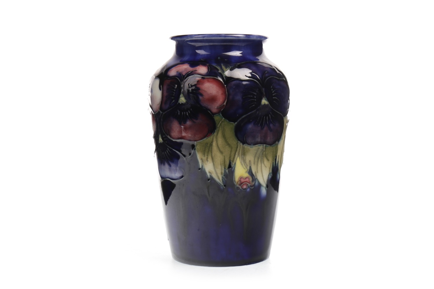 Lot 1305 A MOORCROFT 'PANSY' VASE