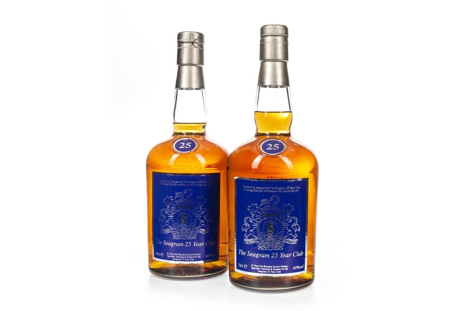 Lot 96 - TWO BOTTLES OF THE SEAGRAM 25 YEAR CLUB