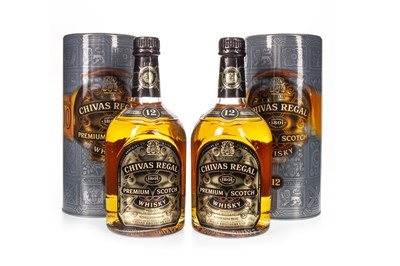 Lot 414 - TWO BOTTLES OF CHIVAS REGAL 12 YEARS OLD