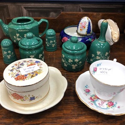 Lot 480 - A CHINESE HALF TEA SERVICE AND OTHER CERAMICS