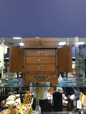 Lot 196 - A CHINESE STYLE TABLE CABINET