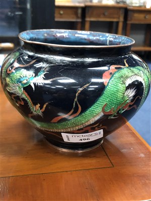 Lot 496 - A CHINESE CLOISONNE BOWL