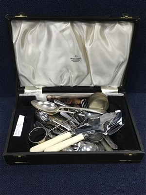 Lot 455 - A LOT OF SILVER PLATED FLATWARE