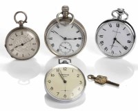 Lot 101 - GROUP OF FOUR POCKET WATCHES comprising a...