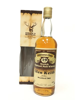 Lot 251 - GLEN KEITH 1963 CONNOISSEURS CHOICE 19 YEARS OLD