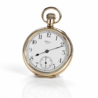 Lot 111 - GENTLEMAN'S GOLD PLATED OPEN FACE WALTHAM...