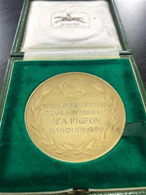 Lot 1822 - SEA PIGEON - HIS CHAMPION HURDLE TROPHY AND MEDAL 1980