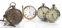 Lot 116 - COLLECTION OF FOUR GENTLEMAN'S POCKET WATCHES...