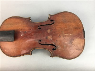 Lot 142 - A 20TH CENTURY VIOLIN AND BOW