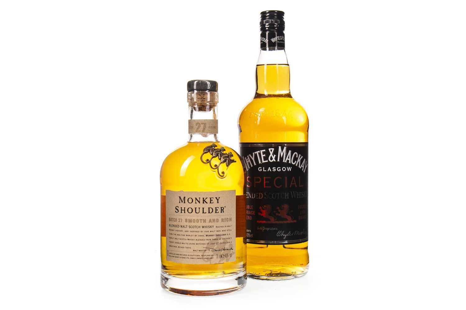 Lot 426 - MONKEY SHOULDER AND WHYTE & MACKAY SPECIAL