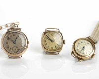 Lot 120 - THREE LADY'S WRISTWATCHES comprising of two...