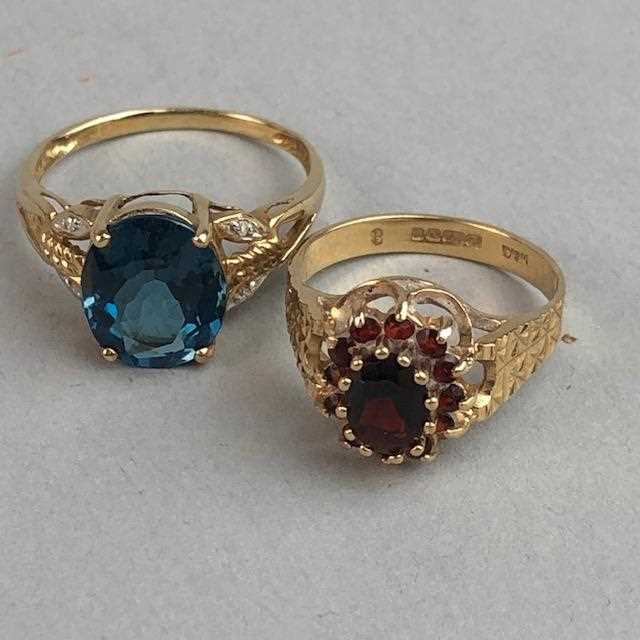 Lot 5 - TWO GOLD DRESS RINGS