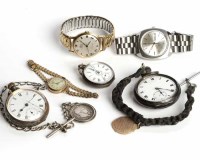 Lot 131 - LOT OF WRISTWATCHES AND POCKET WATCHES...