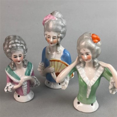Lot 48 - A COLLECTION OF CERAMIC FIGURAL TEA COSY HANDLES