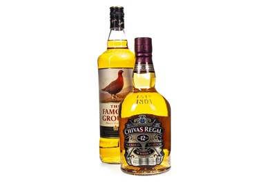 Lot 442 - CHIVAS REGAL AGED 12 YEARS AND FAMOUS GROUSE ONE LITRE