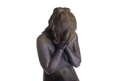Lot 502 - SUZANNE, A BISQUIT FIRED SCULPTURE BY WALTER AWLSON