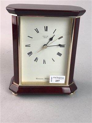 Lot 237 - A SEIKO DECOR MANTEL CLOCK