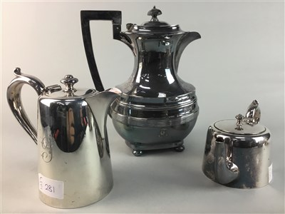 Lot 281 - A COLLECTION OF HOTEL AND OTHER PLATED ITEMS