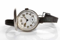 Lot 147 - GENTLEMAN'S WWI PERIOD STERLING SILVER OFFICER'...