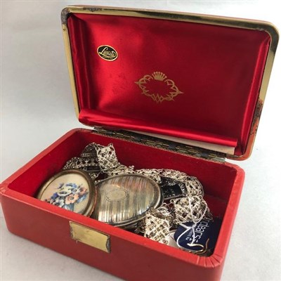 Lot 157 - A ROLLED GOLD POCKET WATCH AND OTHER ITEMS