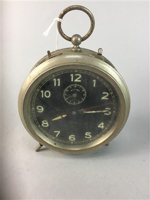 Lot 169 - A REPEAT ALARM CLOCK BY PETER, A SLIDE RULE AND A CALIPER